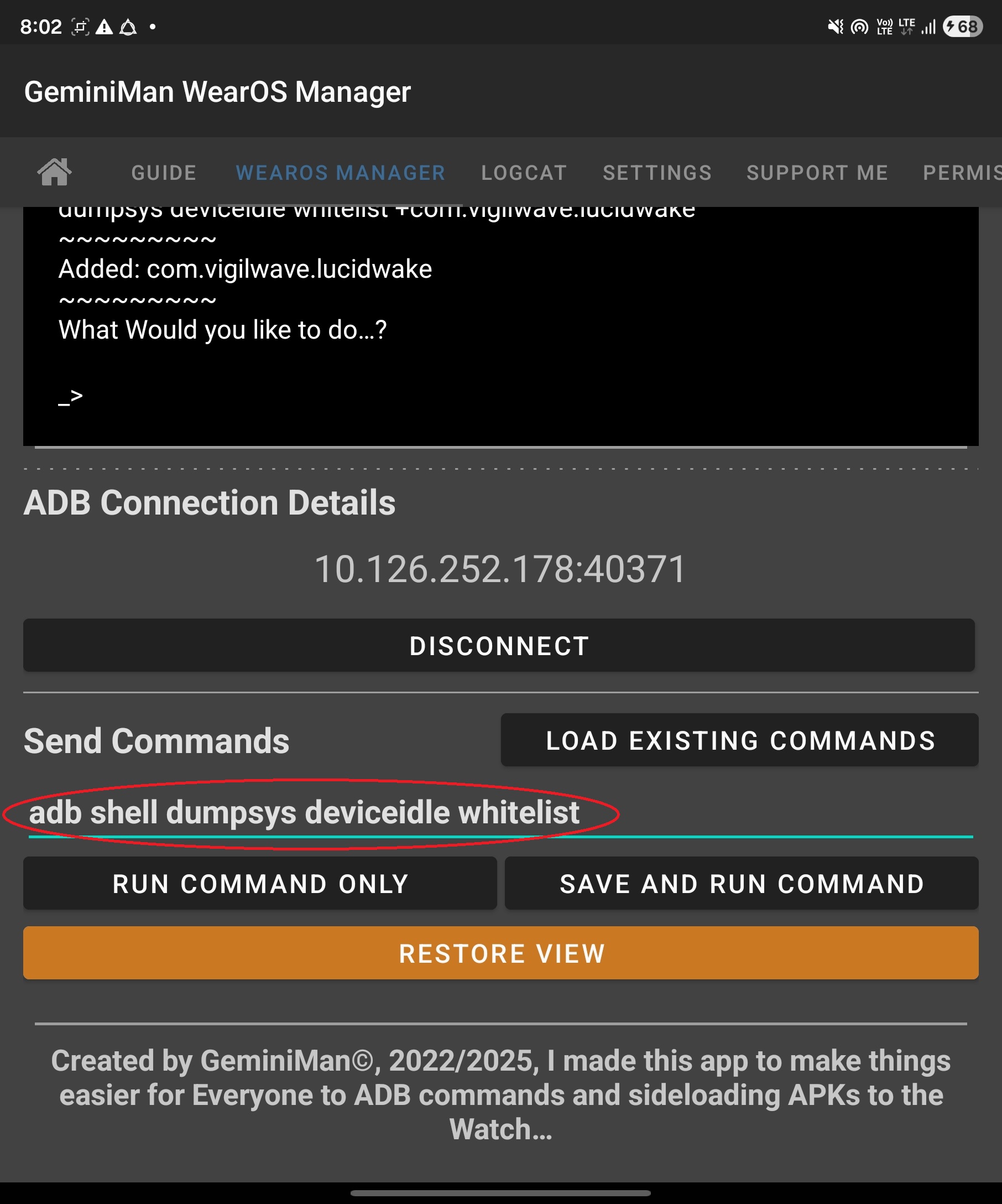Copy and run command 2