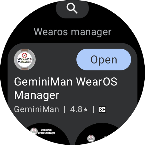 Install WearOS Manager on watch