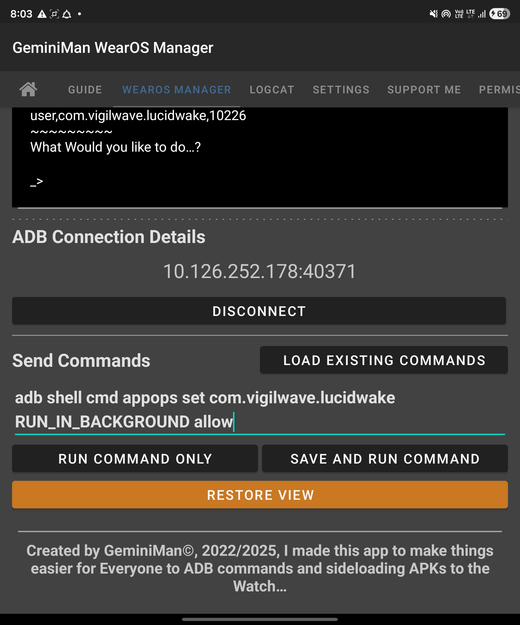 Copy and run command 3