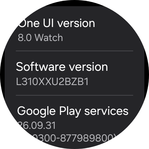 Tap software version