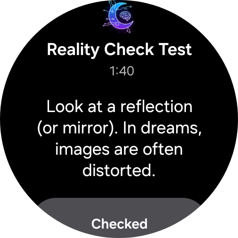 Reality Check on Wear OS watch